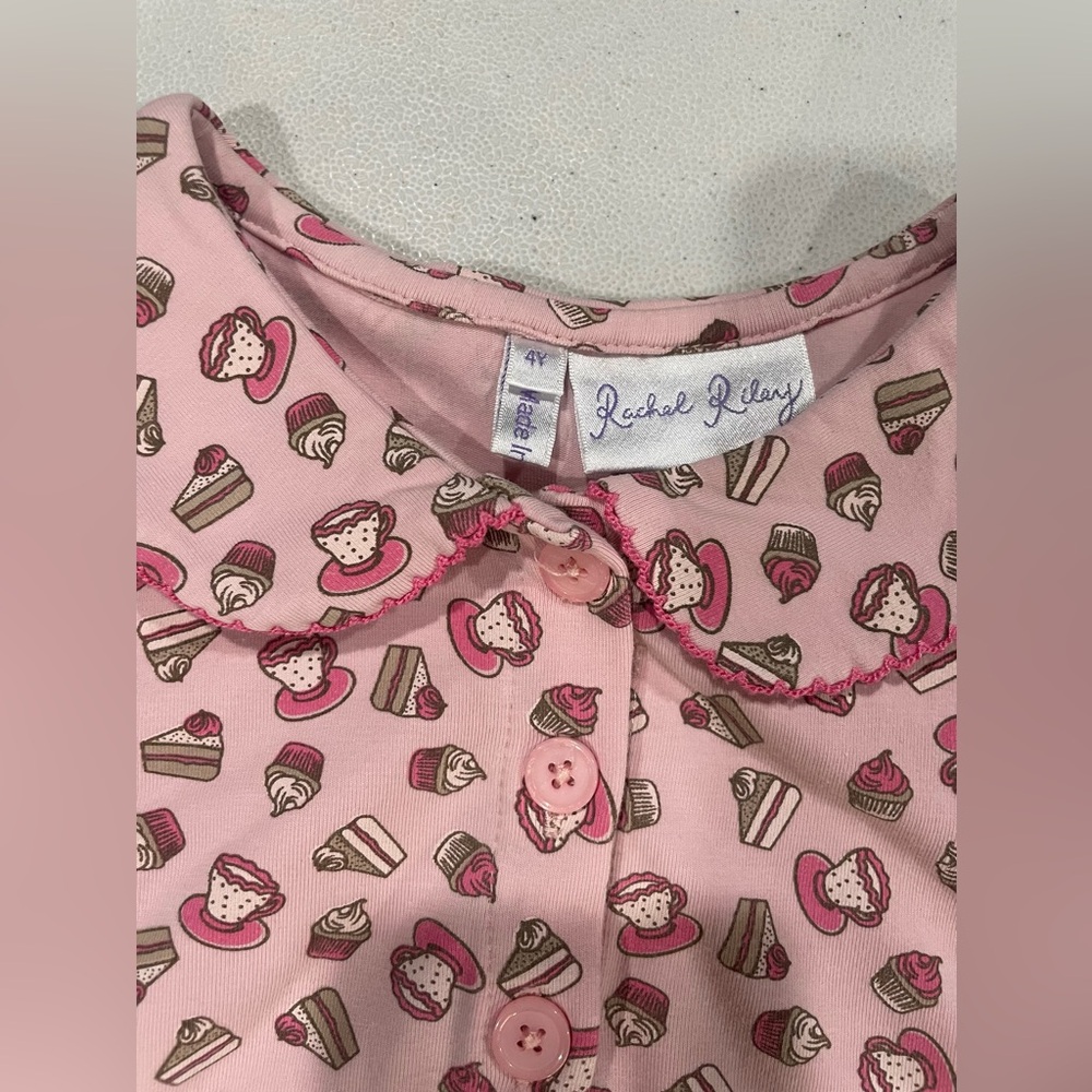 Rachel Riley Pink Cupcake Pattern Dress - Picture 2 of 3